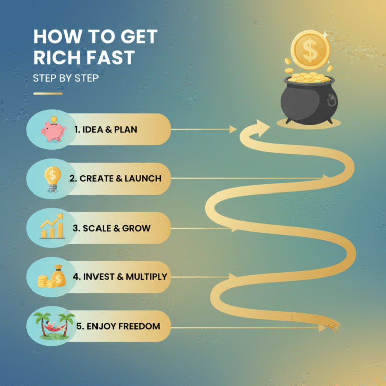 How to Get Rich Fast: A Step-by-Step Guide to Wealth and Freedom